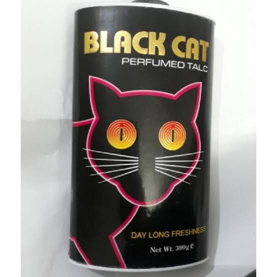Black cat Talcum powder 